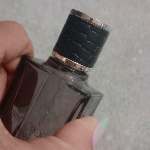 Jimmy Choo man empty perfume bottle 30 ml used, collector's packaging