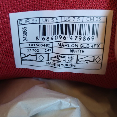 U.S. Polo Assn. sneakers new with tags, white and red, size 39