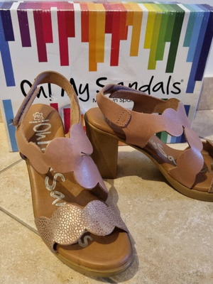 Oh My Sandals leather sandals like new, size 37, beige