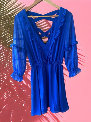 Toi&Moi royal blue dress size M new with tags