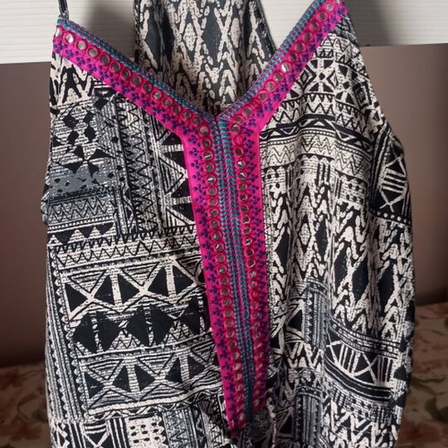 Boho Playsuit Atmosphere like new, summer geometric pattern