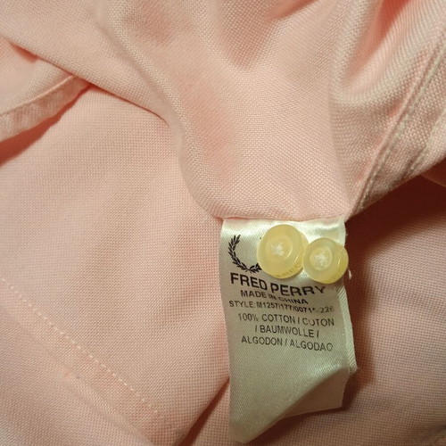 Fred Perry Oxford shirt pink size Small