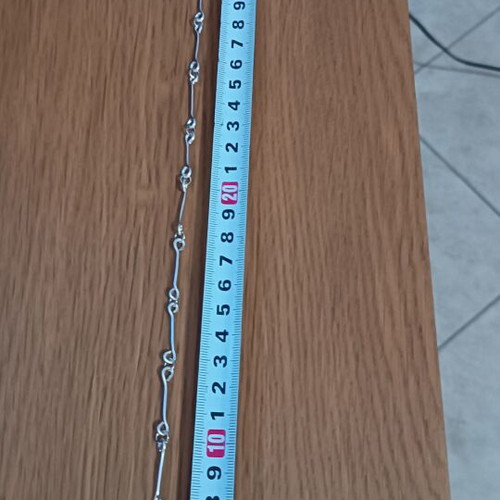 Chain bar handmade silver aluminum wire