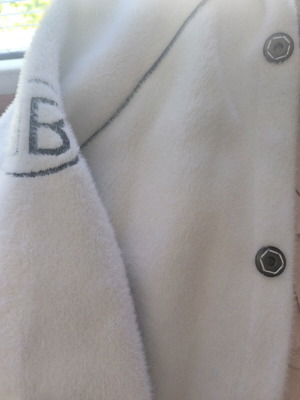 Balenciaga cashmere coat new, white, size M