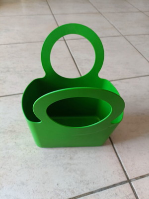 Plastic Storage Basket Euroequipe green like new