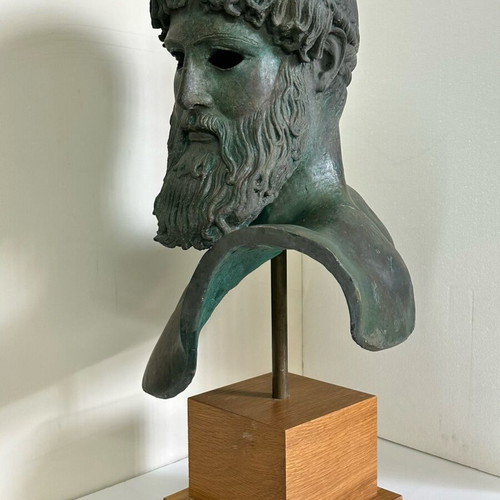 Bust Head of Zeus or Poseidon of Artemision like new, official plaster cast