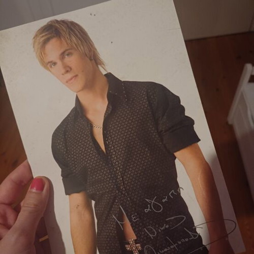 Nikos Oikonomopoulos autograph promo card from 2007