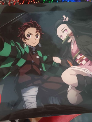 Demon Slayer Kimetsu no Yaiba poster like new, 52 x 38 cm