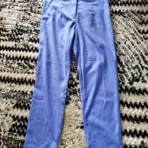 Women's blue fabric pants straight cut like new