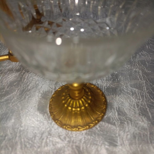 Vintage crystal fondue used
