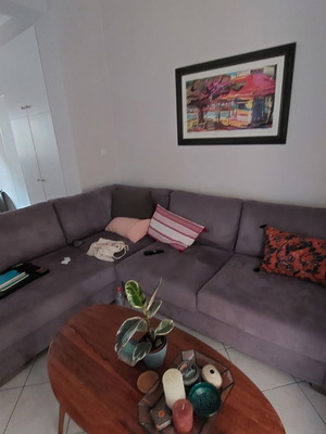 Handmade corner sofa like new, 2.70m x 2m x 80cm, Greek craftsmanship