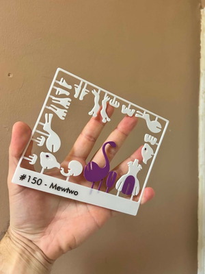 Mewtwo Kit Card 3D printed model