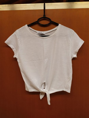 Pink Woman top white, size S