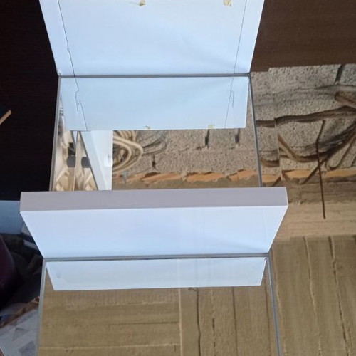 Bathroom cabinet mirror new with 2 built-in lights 62x105x15