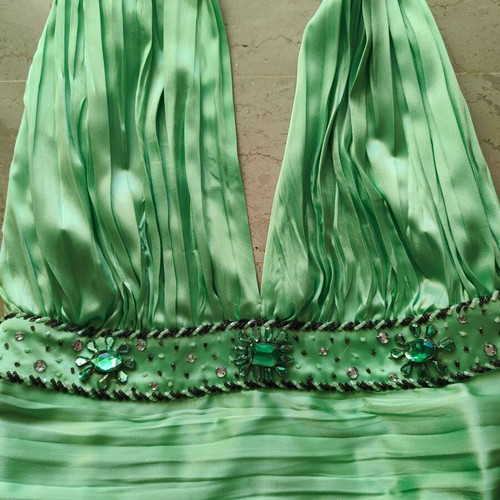 Maestri Halter Top and Skirt Set like new, light green