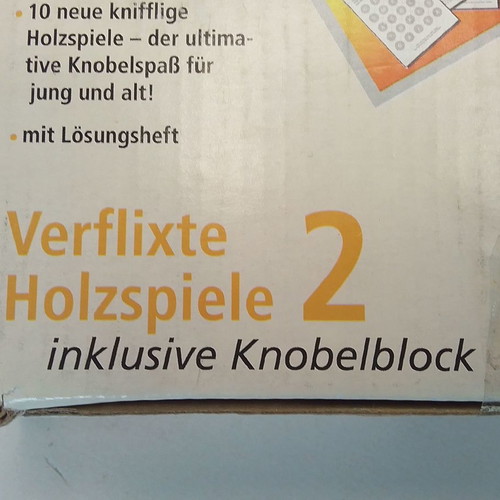 Educational wooden construction game Verflixte Holzspiele new