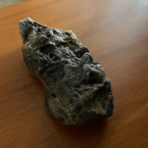 Natural rock with quartz and iron oxides