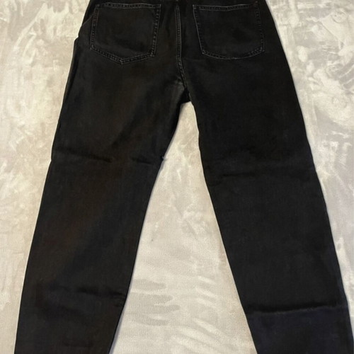 Bershka denim ripped black jeans size 44 like new