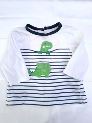 Orchestra baby blouse and Mothercare pants set used for 3-6 months