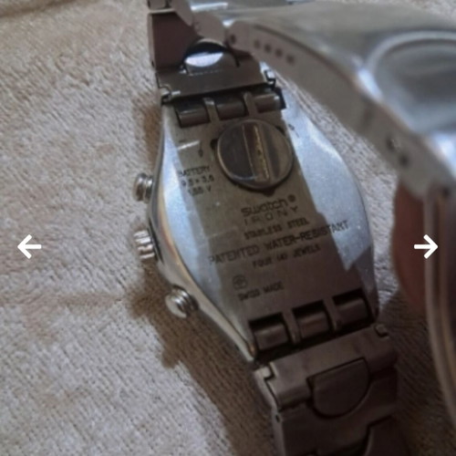 Swatch Irony men's wristwatch, white quartz