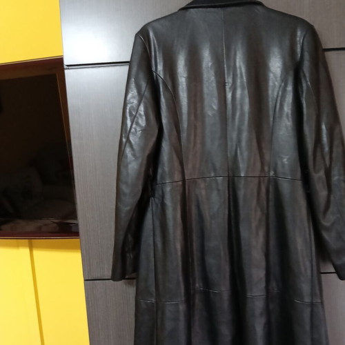 Benissimo women's leather coat like new, black, size XL