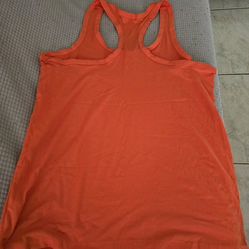 Women's sports tank top orange like new, size S