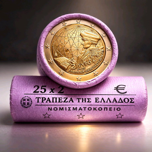 Ρολό 2€ Erasmus 2022 Ελλάδας ακυκλοφόρητο UNC