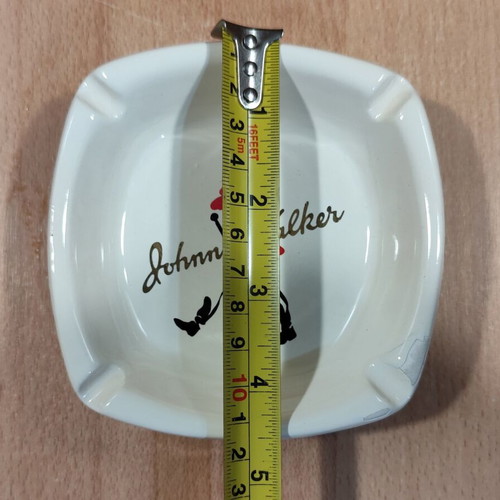 Johnnie Walker Scotch Whisky Ceramic Ashtray used, vintage