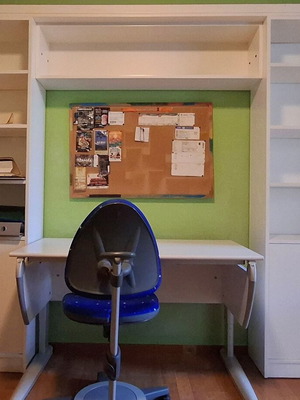 Moll Desk and Ergonomic Chair Set used, Large Bookshelf, Germany