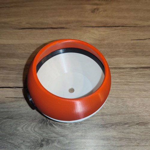 Poké Ball planter new, 3D printed PLA for small plants