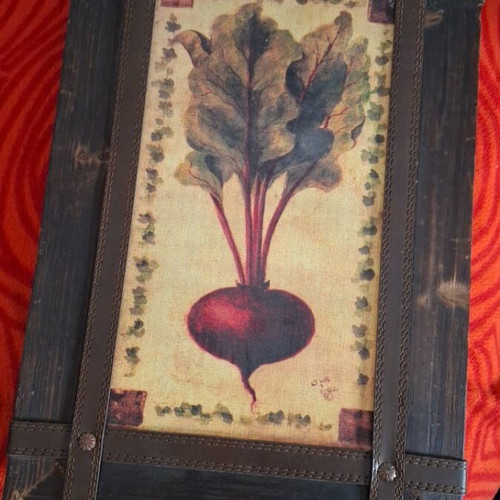 Wooden decorative wall frames used, set of 2, 41x29 cm