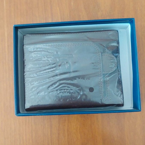 Men's leather wallet brown new
