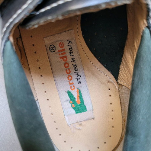 Boys' shoes used, size 31, Crocodile black and green