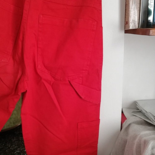 Cargo pants Zara red small used with multiple pockets