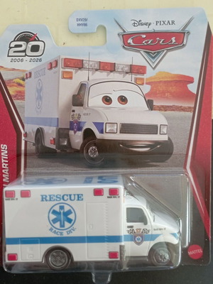 Mattel Disney Pixar Cars Morgan Martins αυτοκινητάκι ασθενοφόρο