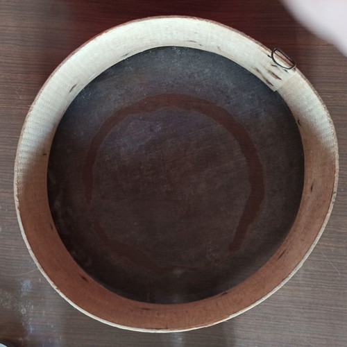 Kitchen set used with molds, cooking cups, wooden fork and sieve