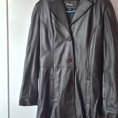 Leather coat new, soft, brown, size XL