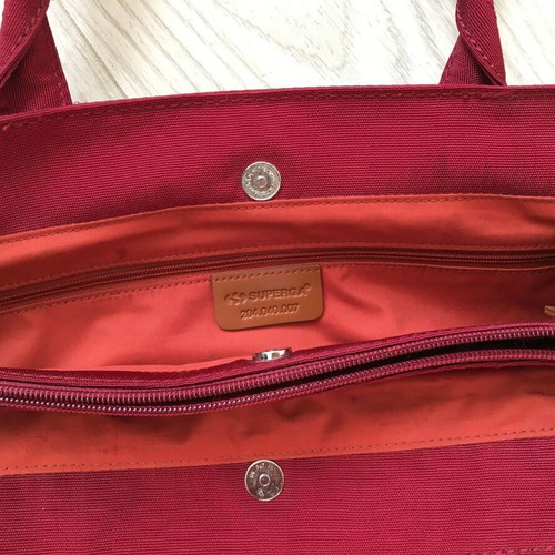 Superga utility tote bag used, red