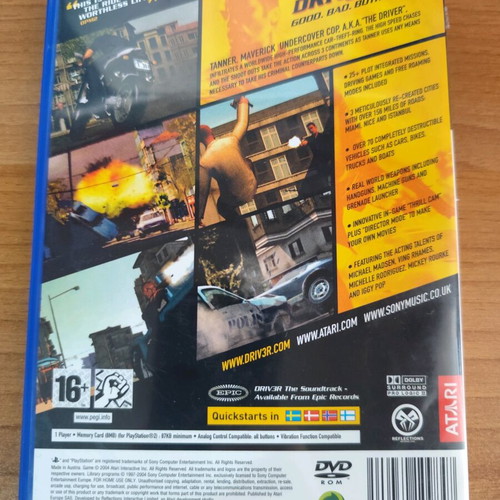 Driver 3 / Driv3r PlayStation 2 used, PAL version
