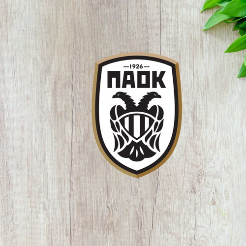 PAOK sticker new, glossy paper 8x6 cm