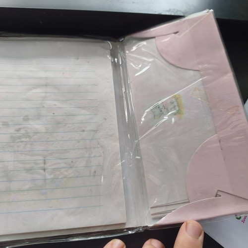 Vintage letter writing set sealed from the 80s with 8 envelopes and 16 sheets