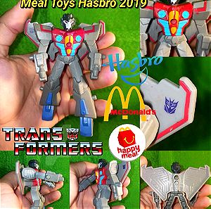 Transformers Cyberverse  Starscream figure Mcdonald's Happy Meal Toys Hasbro 2019 Φιγούρα Συλλεκτική Μακ Ντόναλντ δωράκι Τρανσφόρμερς Decepticon Villain Aircraft Αεροσκάφος Μαχητικό