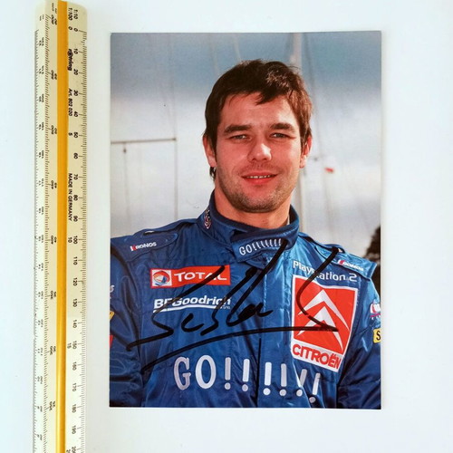 Sebastien Loeb Autograph Rally Acropolis 2006 like new