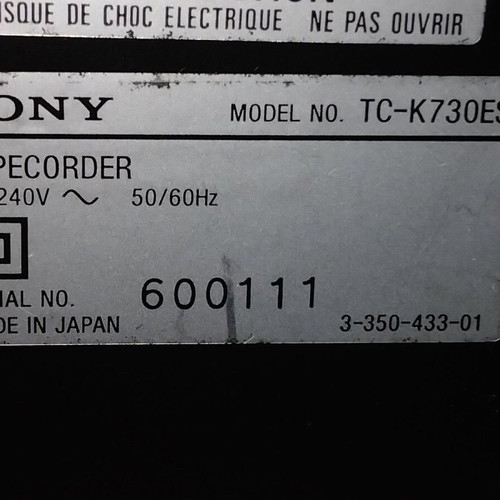 Sony TC-K730ES high-class 3-head cassette deck used
