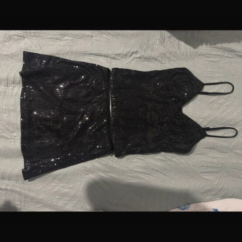Bershka set top and skirt shorts black new
