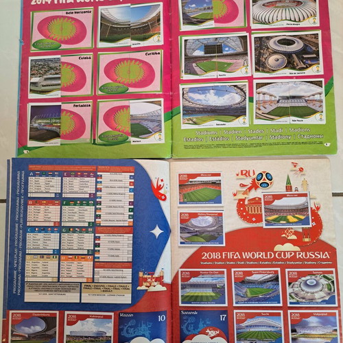 Panini World Cup 2014 & 2018 sticker albums