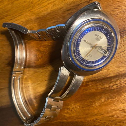 Seiko 5 automatic 6119-8480 watch used