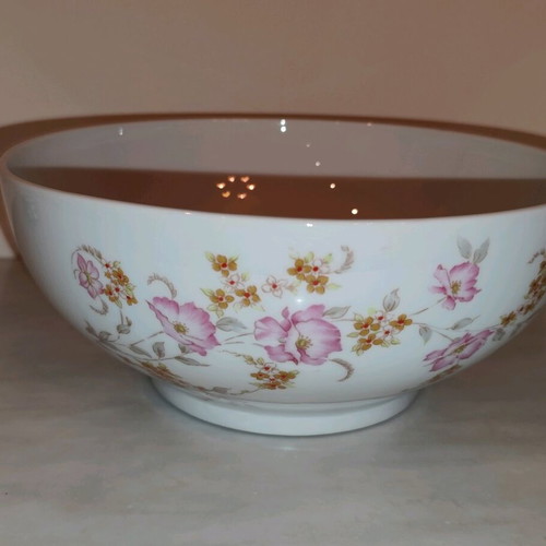 Eschenbach Bavaria Germany porcelain salad bowl used with floral design