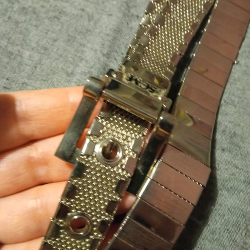 Metal Y2K belt like new, silver, size 90 cm