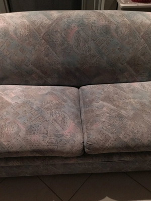 Διθέσιος καναπές - κρεβάτι σαν καινούργιο με μεταλλικό μηχανισμό και στρώμα